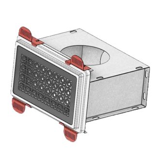   ART anemosztát doboz 400x300mm, d160 vagy d200 cső csatlakozással ARTBOX400300