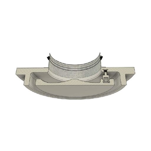 Süllyeszthető kerek láthatatlan légszelep befúvásra, elszívásra d100mm CIRCLE100